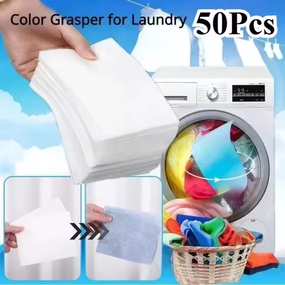 Laundry - 色移り防止洗濯用タブレット、色吸着シート、染料吸着紙、洗濯時の色移り防止