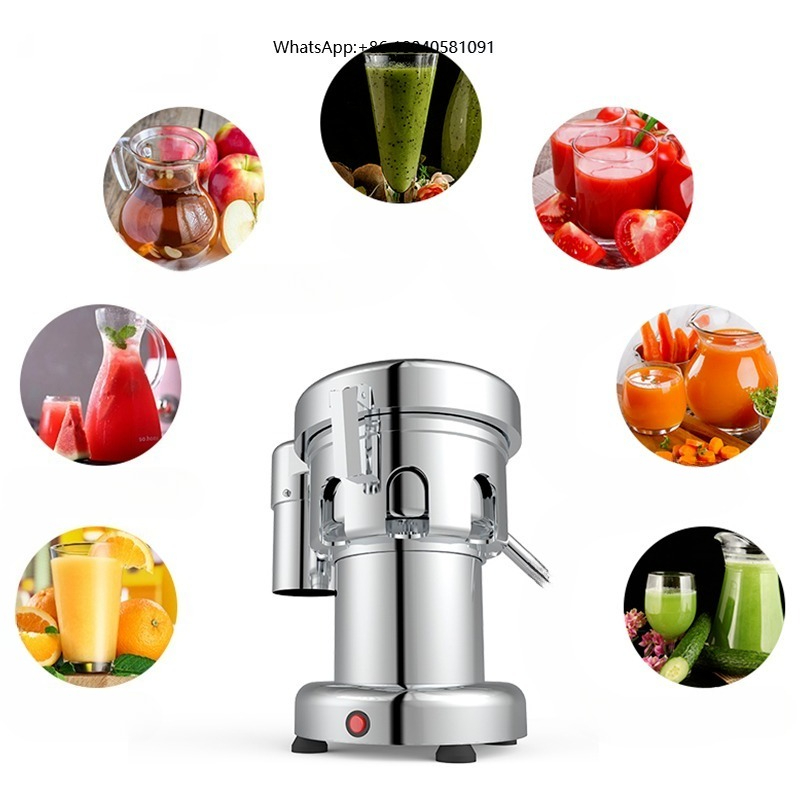 Electric Slow Juicer Cold Press - 業務用電動低温圧搾式ジューサー。ニンジンや柑橘類などの果物を自動で絞り出すことができます。