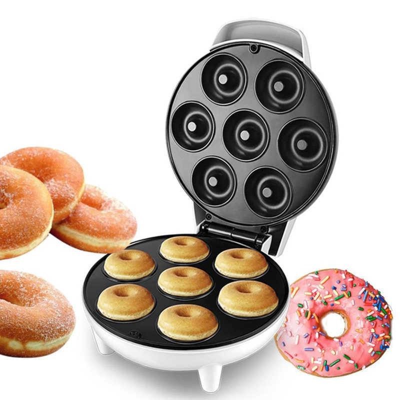 Mini Waffle Maker Machine - 1200 ワットミニ電気ドーナツメーカー家庭用朝食マシンキッチン家電 EU プラグ 220V キッチン家電
