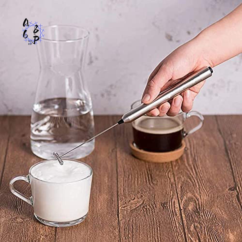 A68P-電動ミルク泡立て器ロッドステンレス鋼ハンドヘルドミ - Electric Milk Frother Handheld のレビューと価格