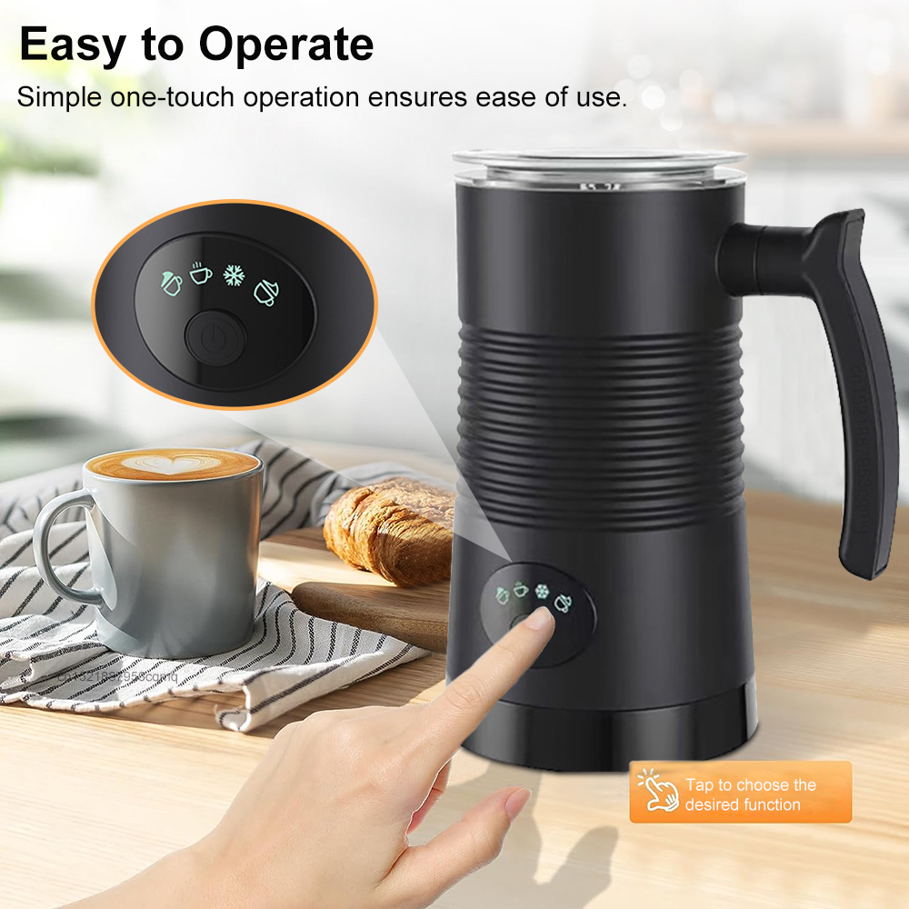 電動ミルク泡立て器ミルクフォームマシンコーヒーカプチーノラテ - Electric Milk Frother Handheld のレビューと価格