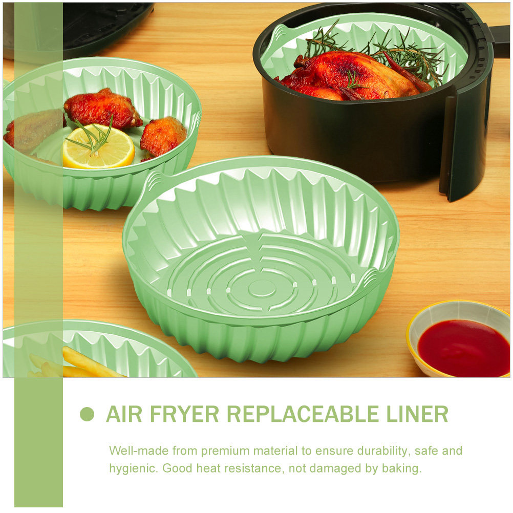 丸型シリコン製エアフライヤー用焼き型、焦げ付き防止加工、繰り - Air Fryer Silicone Pot Liner のレビューと価格
