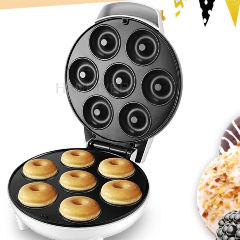 1200 ワットミニ電気ドーナツメーカー家庭用朝食マシンキッ - Mini Waffle Maker Machine のレビューと価格